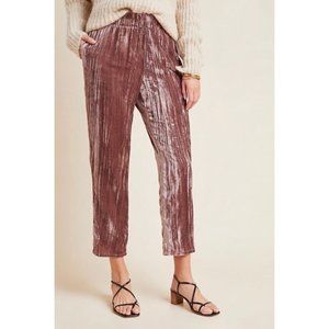 Tina + Jo Velvet Tapered Trousers Mauve